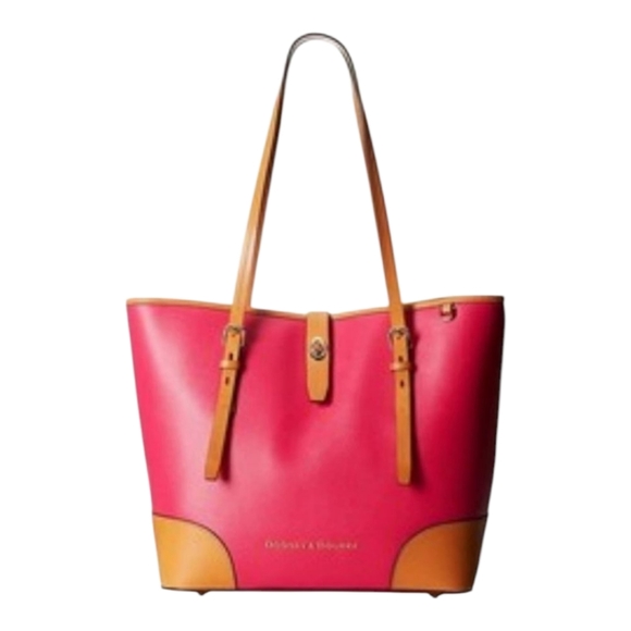Dooney & Bourke Saffiano Fuscia‎ Dover Tote - Hot Pink purse new!!!